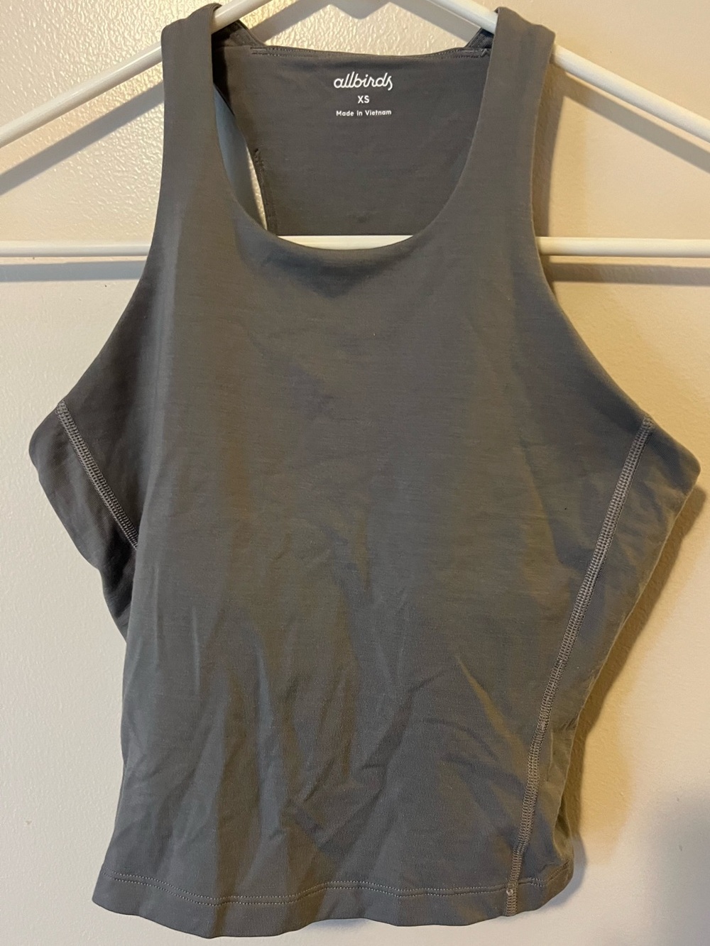 Allbirds Natural Run Form Gray Tank Womens xs